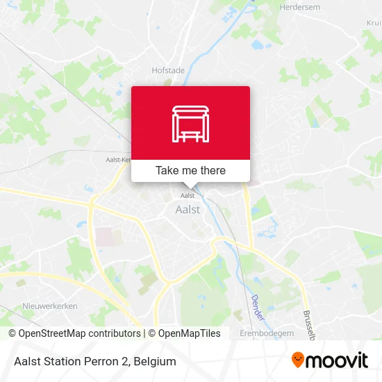 Aalst Station Perron 2 map