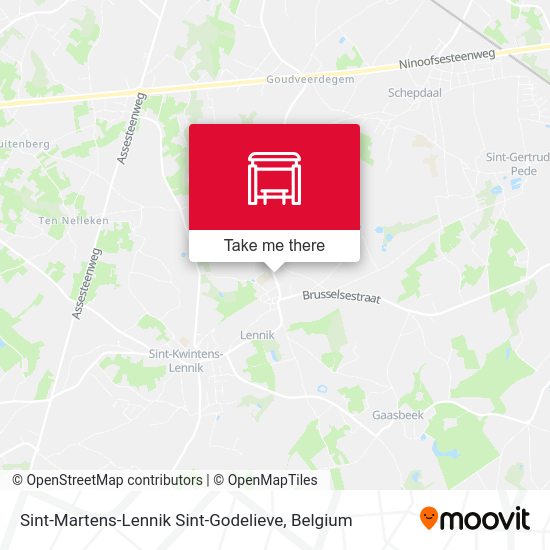 Sint-Martens-Lennik Sint-Godelieve map