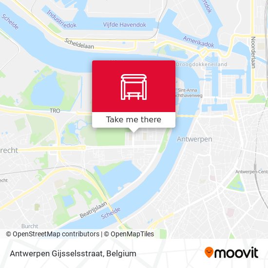 Antwerpen Gijsselsstraat map