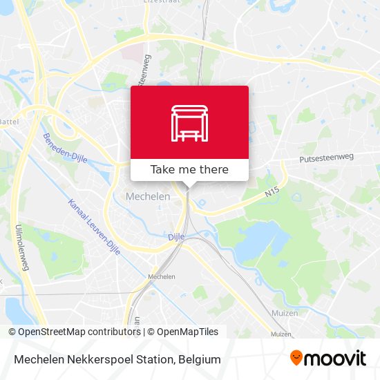 Mechelen Nekkerspoel Station plan
