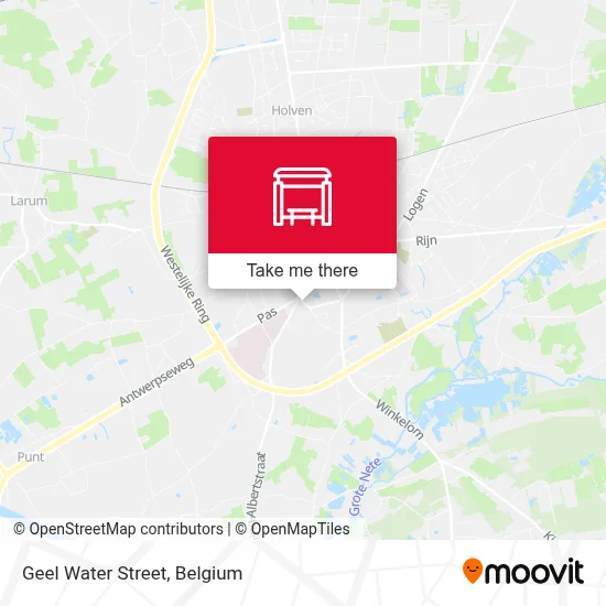 Geel Water Street map