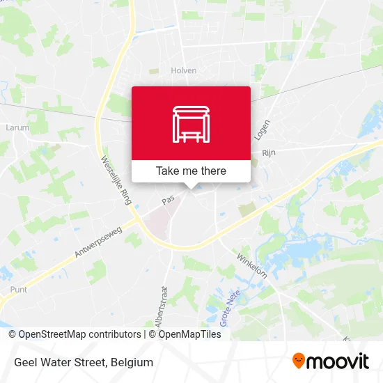 Geel Water Street map