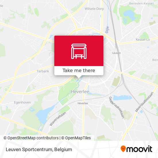 Leuven Sportcentrum map