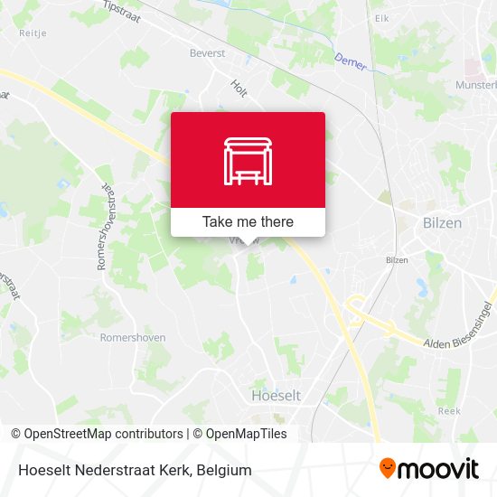 Hoeselt Nederstraat Kerk plan