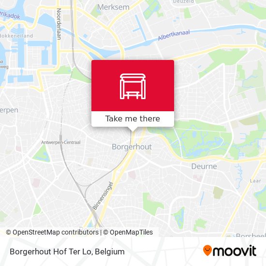 Borgerhout Hof Ter Lo map