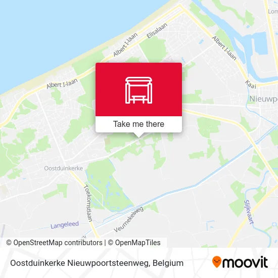 Oostduinkerke Nieuwpoortsteenweg map
