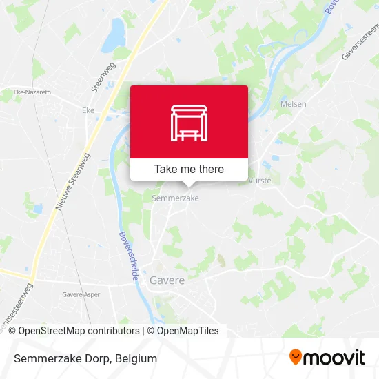 Semmerzake Village map