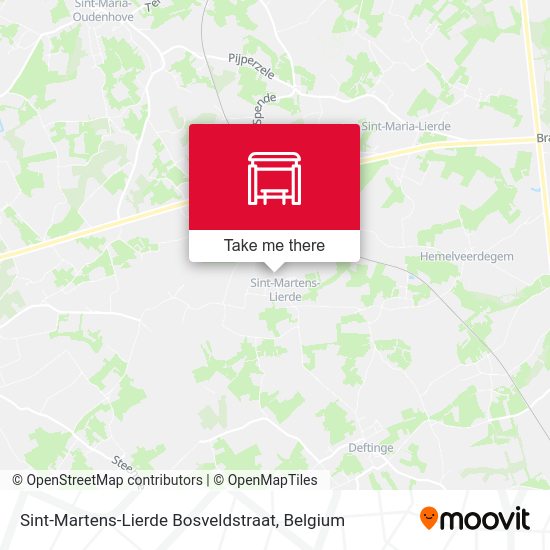 Sint-Martens-Lierde Bosveldstraat map