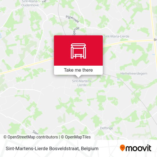 Sint-Martens-Lierde Bosveldstraat map