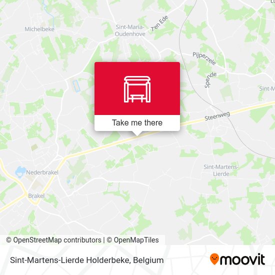 Sint-Martens-Lierde Holderbeke map