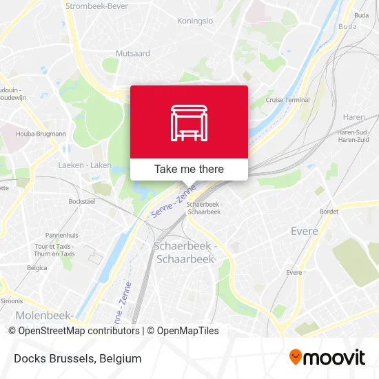 Docks Brussels map