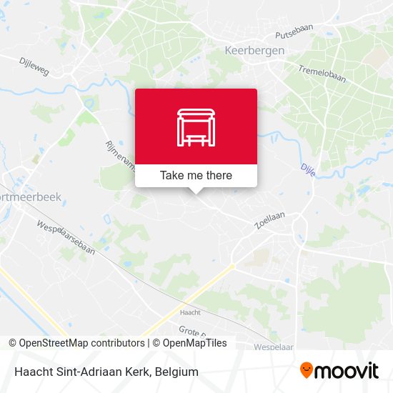 Haacht Sint-Adriaan Kerk map