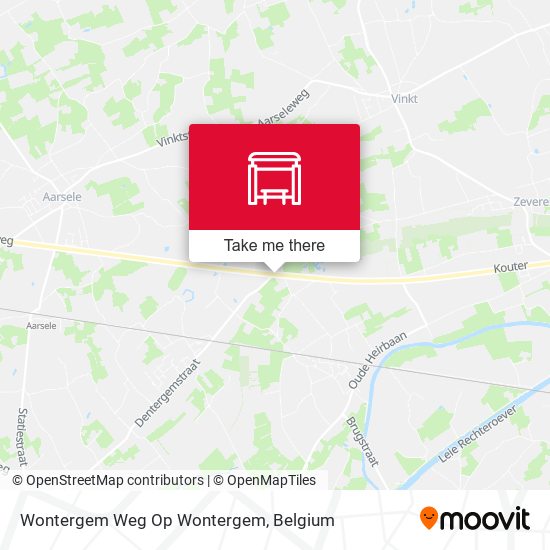 Wontergem Weg Op Wontergem map