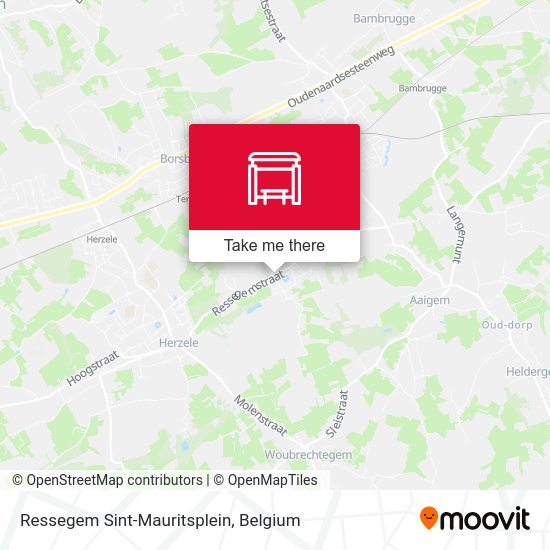 Ressegem Sint-Mauritsplein map