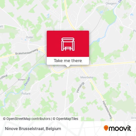 Ninove Brusselstraat map