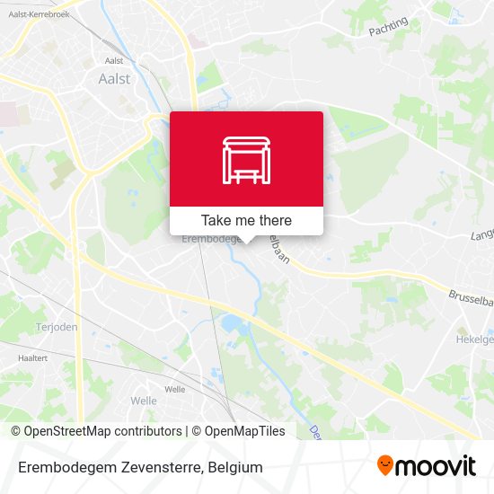 Erembodegem Zevensterre map
