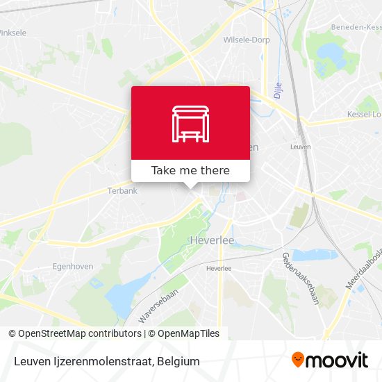 Leuven Ijzerenmolenstraat plan