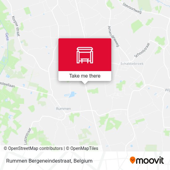 Rummen Bergeneindestraat plan