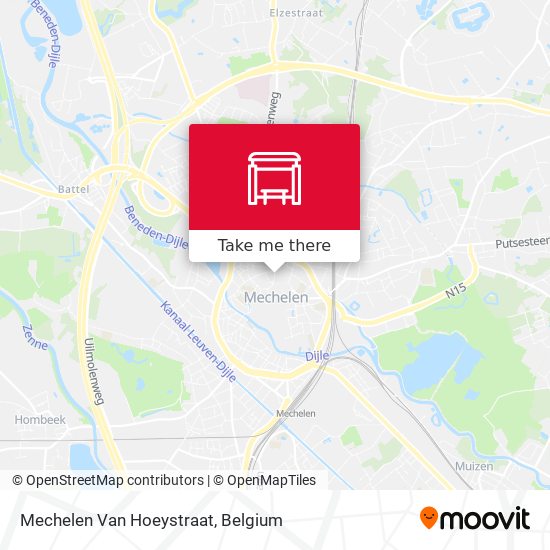 Mechelen Van Hoeystraat plan