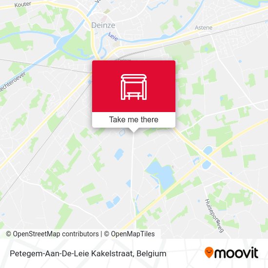 Petegem-Aan-De-Leie Kakelstraat plan