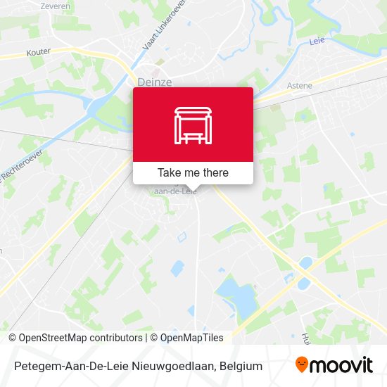 Petegem-Aan-De-Leie Nieuwgoedlaan map
