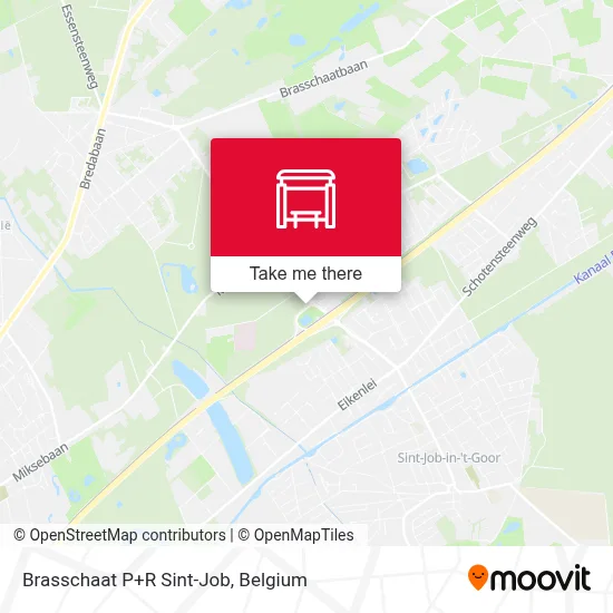 Brasschaat P+R Sint-Job map