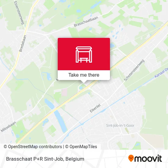 Brasschaat P+R Sint-Job map