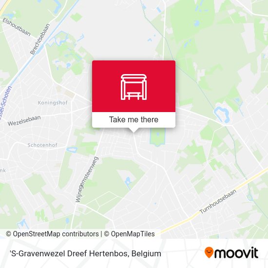 'S-Gravenwezel Dreef Hertenbos map