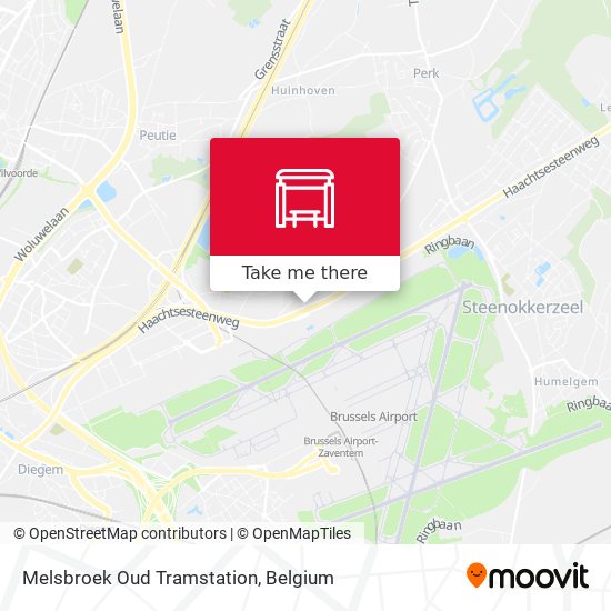 Melsbroek Oud Tramstation map