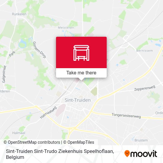 Sint-Truiden Sint-Trudo Ziekenhuis Speelhoflaan map