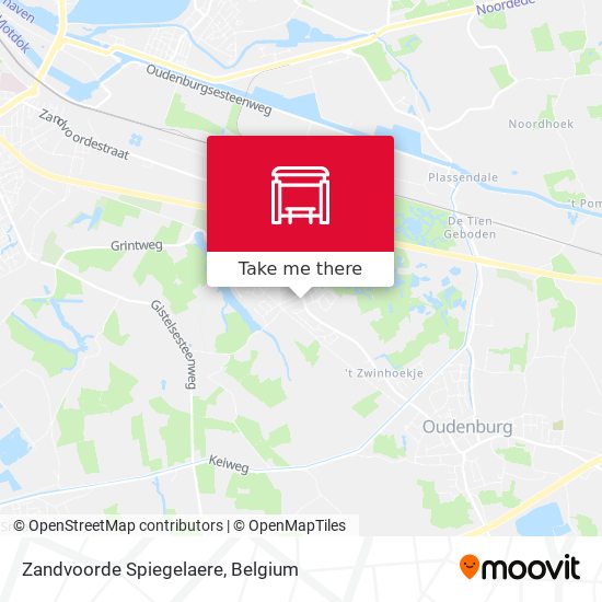 Zandvoorde Spiegelaere map