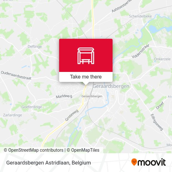 Geraardsbergen Astridlaan map