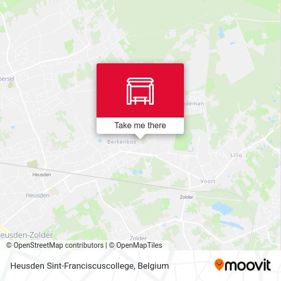 Heusden Sint-Franciscuscollege map