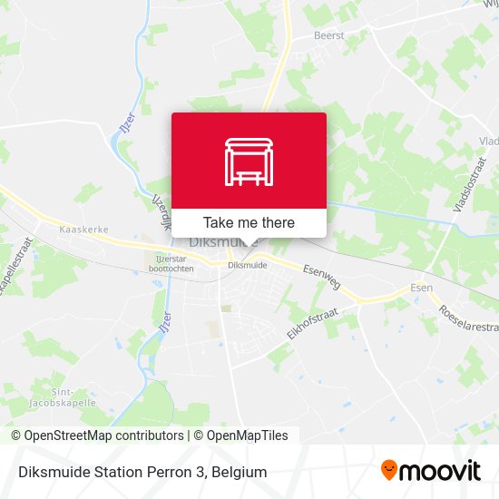 Diksmuide Station Perron 3 map