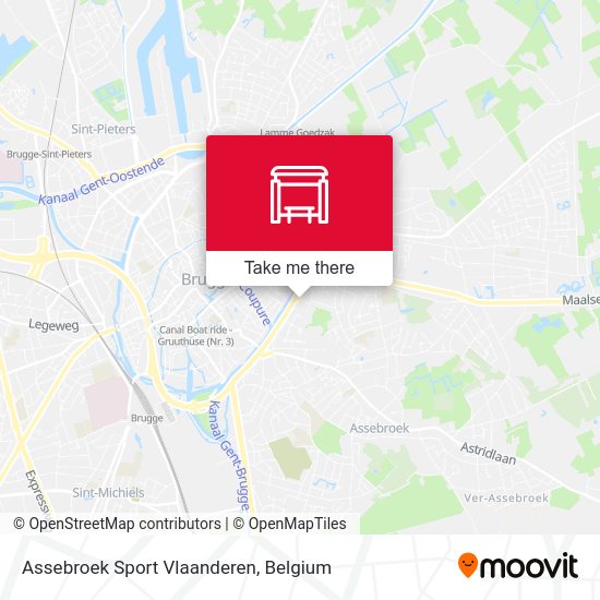 Assebroek Sport Vlaanderen map