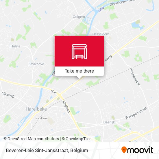 Beveren-Leie Sint-Jansstraat plan