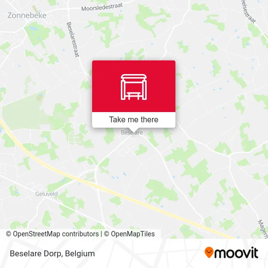Beselare Dorp map
