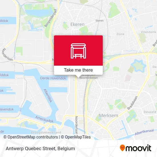 Antwerp Quebec Street map