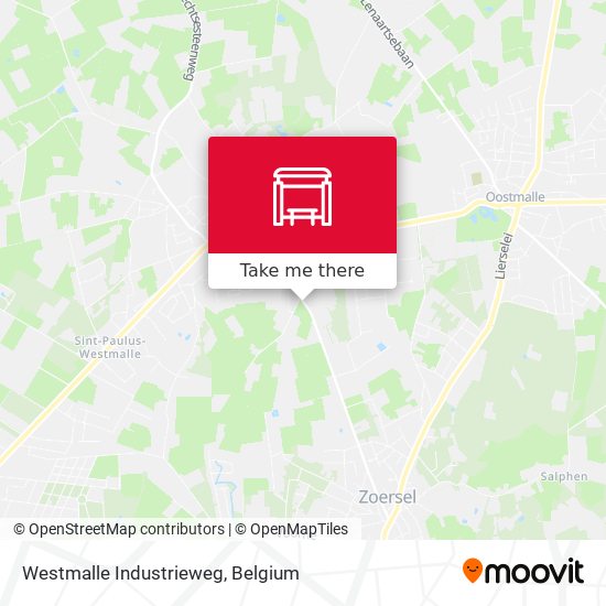 Westmalle Industrieweg map