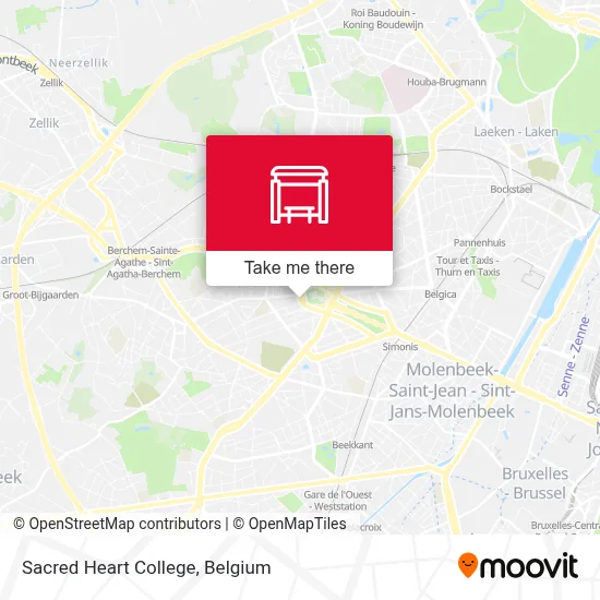 Sacred Heart College map