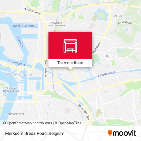 Merksem Breda Road map