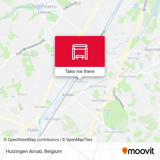 Huizingen Amab map