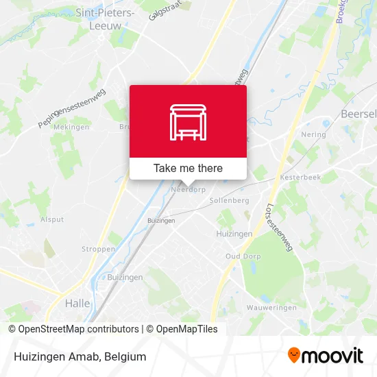 Huizingen Amab map