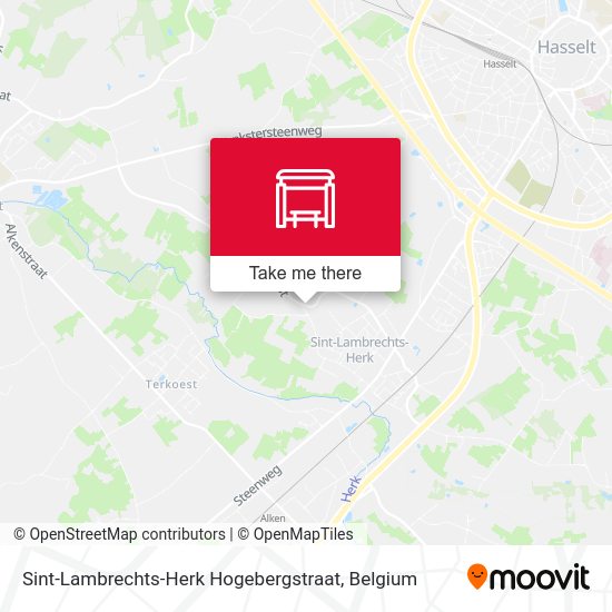 Sint-Lambrechts-Herk Hogebergstraat map