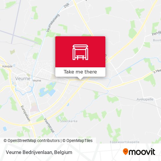 Veurne Bedrijvenlaan map