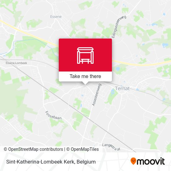 Sint-Katherina-Lombeek Kerk map