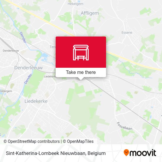 Sint-Katherina-Lombeek Nieuwbaan map