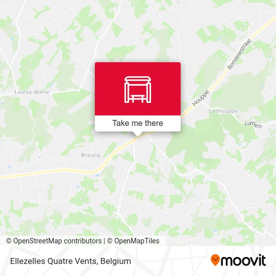 Ellezelles Quatre Vents map