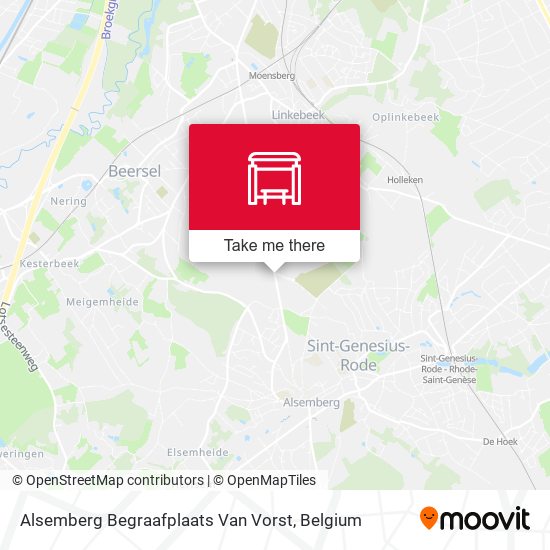 Alsemberg Begraafplaats Van Vorst map