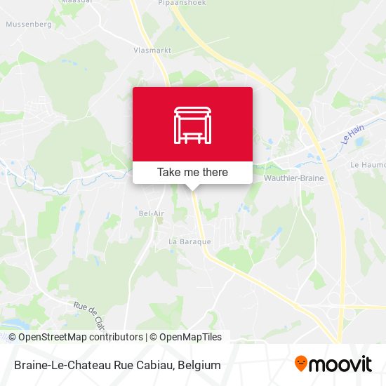 Braine-Le-Chateau Rue Cabiau map
